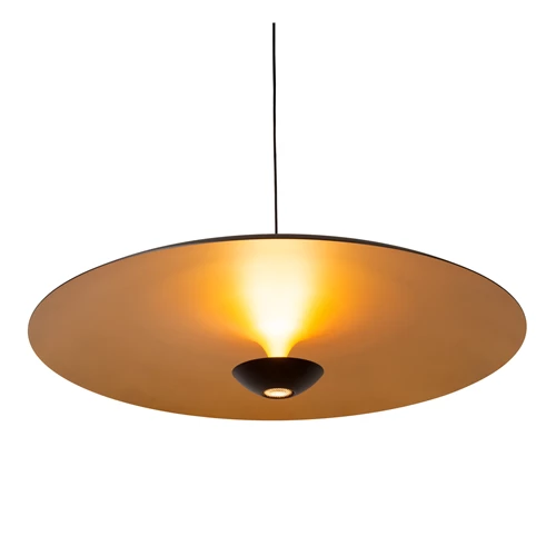 Lucide KENNETH - Pendelleuchten - Ø 80 cm - LED Dim. - 1x22W 2700K - Schwarz | Premium - detail 1